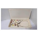 Box of Trinkets, Fashion Jewelry, Jacks & Pins