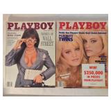 2 Playboy magazines; August & September 1989