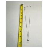 Sterling Silver Cross 18' Dainty silver Chain