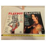 2 Playboy magazines; February & April 1988