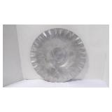 Vintage Hammered Aluminum Serving Platter/Tray