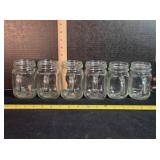 6 Mason Jar Beer Mugs