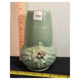 Vintage Sage Green stovepipe pottery vase