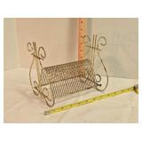 Vintage wire 45 RPM record rack