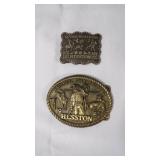 Vintage Hesston National Finals Rodeo Belt Buckles