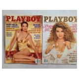 2 Playboy magazines; May &June 1992