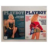 2 Playboy magazines; March & April 1992
