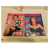 2 Playboy magazines; May & July 1986