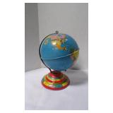 Vintage Lithograph Spinning Desktop 'World Globe'