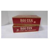 2 Vintage Cardboard Cigar Boxes of ROI-TAN Cigars