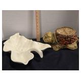 Turtle image planter , 5' area; leaf tray14'