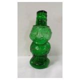 Vintage Green Indiana Glass Mountaineer Decanter