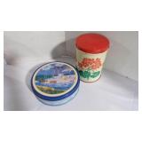Vintage Storage/Recipe Tin Metal Containers EMPTY