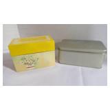 Vintage Storage/Recipe Tin Metal Containers EMPTY