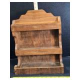 3 Shelf Wooden Display Case, 16' tall