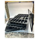 3 Black Conductive Organizing Trays for tools Draw