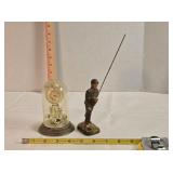 Military figurine & clock model
