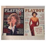 2 Playboy magazines; December 1989 & January 1990