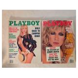 2 Playboy magazines; October & November 1989