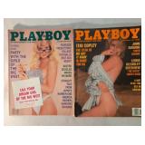 2 Playboy magazines; October & November 1990