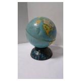 Vintage Lithograph 'World Globe' Coin/Money Bank