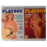 2 Playboy magazines; June & August 1991