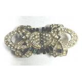 Rhinestone Green Baguettes Belt Buckle-marked