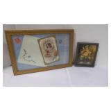 Vintage Framed Floral Painting Print