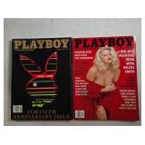 2 Playboy magazines; January & February 1994