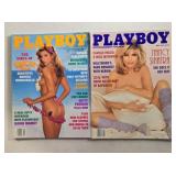 2 Playboy magazines; April & May 1995