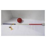 Customized Marching Band Baton & Wood Red Ball