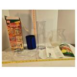 8' glass vase & Pasta Express pasta cooker