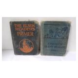 2 Antique Elementary School Textbooks
