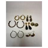 6 pr Pierced Earrings-Fashion Costume Jewelry