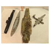 4 US militay craft models