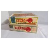 Vintage Boxes of Red Dot 'Truly Different' Cigars