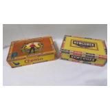 2 Vintage Cremo & Newcomer Cigar Cardboard Boxes