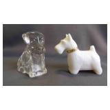 Vintage Avon Scottie Bottle & Glass Pup Figurines