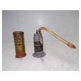 Vintage Eagle No. 66 Brass Finger Pump Oiler &