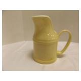 Vintage Yellowware Stoneware Milk Pitcher