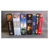 Stack of 7 Classic Box-Office Hits Movies on VHS