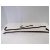 2 35" Pry Bar Nail Puller & Small 12" Pry Bar &