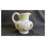 Antique "Coreopsis Pattern" Milk Glass Pitcher