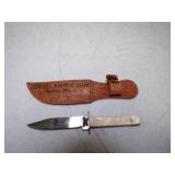 Vintage Miniature Fixed Blade Knife w/Brown