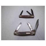 2 Vintage Old Timer Multi Blade Folding Pocket