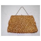 Vintage Mid Century Gold Sequin Evening Bag w/