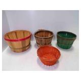 Orchard Fruit Basket & 2 Smaller Fruit Baskets &