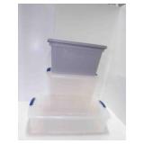 3 Storage Tubs with Lids
