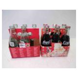 Full 6 Pack Coca-Cola & 5 EMPTY Coca-Cola Bottles