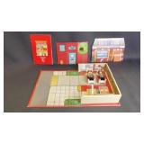 1985 Lakeside Bookville Pop-Up Firehouse Playset